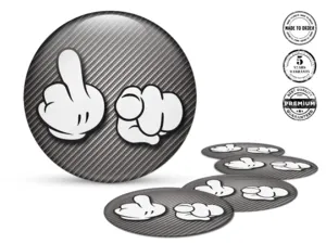 Custom dome stickers Premium Style Racing Emblems